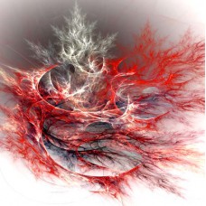 FRACTAL ART DESIGN GREETING CARD Winter Branches